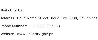 iloilo city hall address|Contact Us .